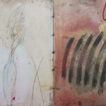 Artist Book, oil, crayon, pencil on paper