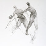 Figure drawing, pencil, paper