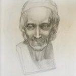 Drawing of Voltaire